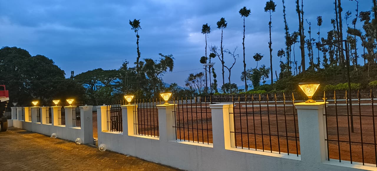 Tapetum Opal Pillar Compound Lights — real installation photo
